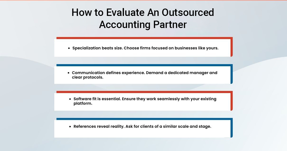 How to evaluate an outsourced accounting partner
