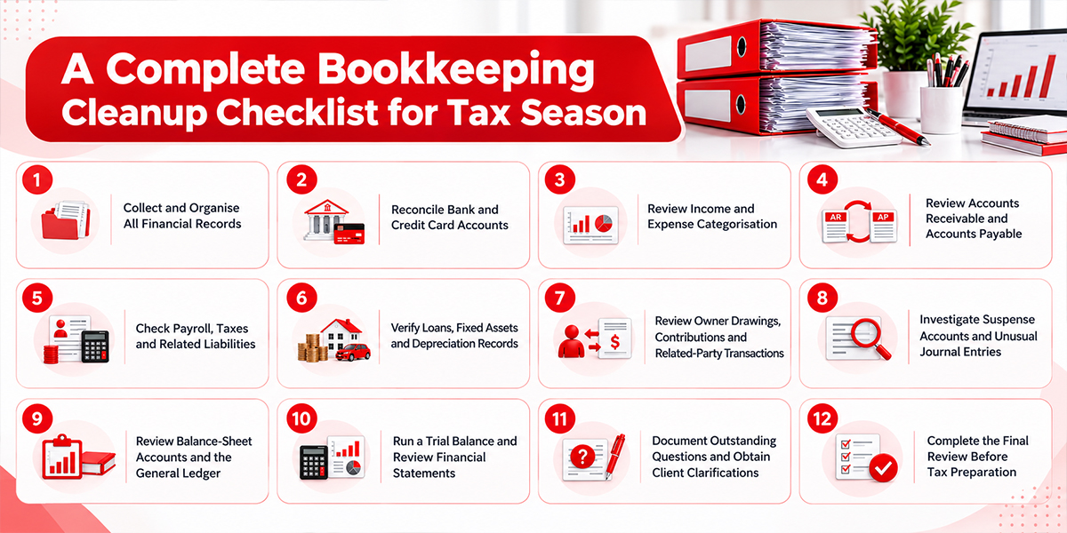 Bookkeeping Cleanup Checklist for Tax Season